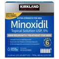 Kirkland Minoxidil Liquid Extra Strength Hair Regrowth Treatment, 5% Topical Solution, 6 Months Supply
